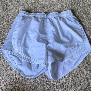 White nike shorts